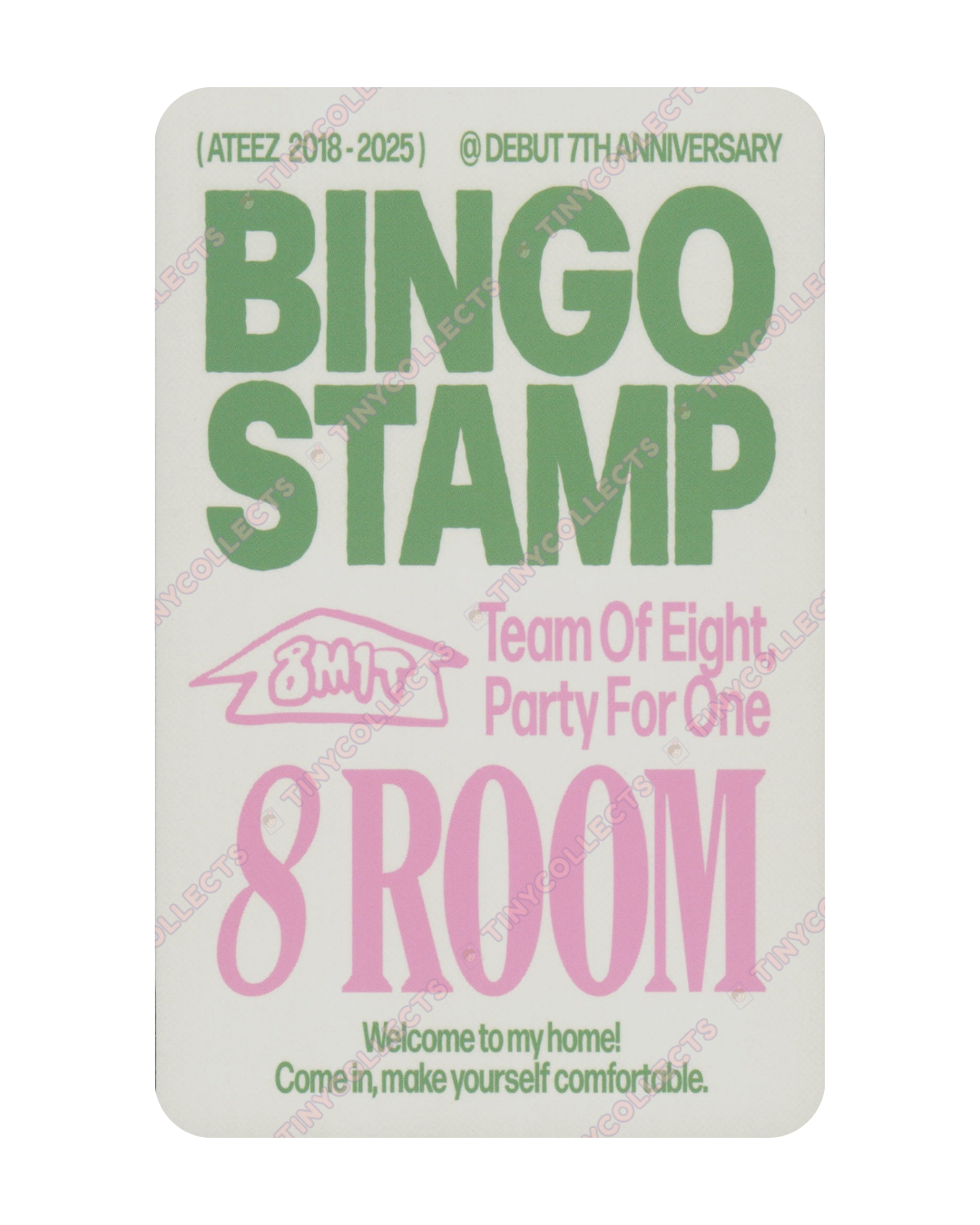 Jongho Stamp event benefit 8ROOM 7th Anniversary ATEEZ