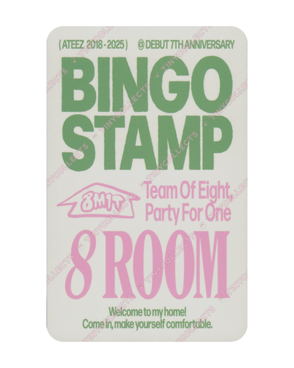 Jongho Stamp event benefit 8ROOM 7th Anniversary ATEEZ