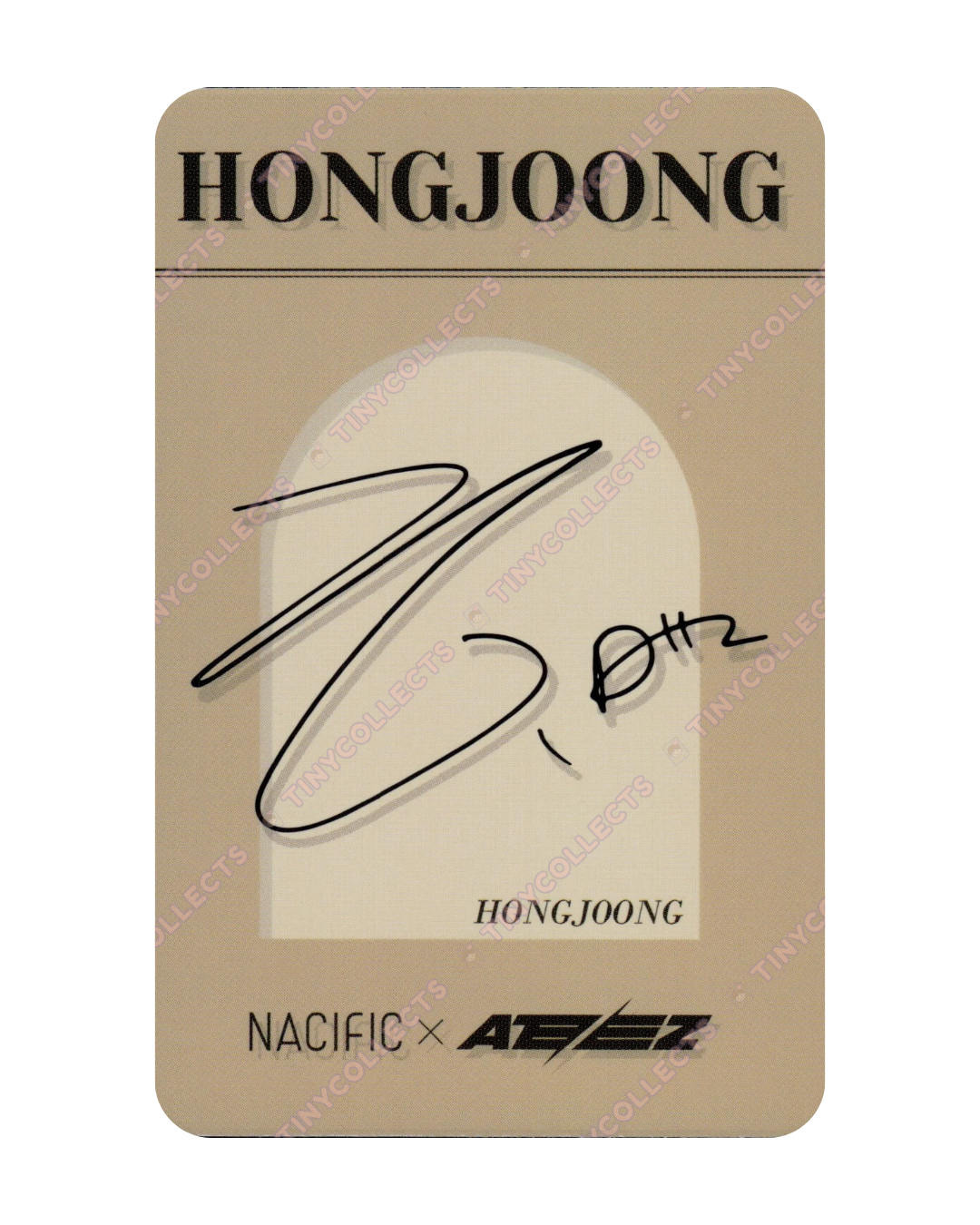 Hongjoong Nacific 9.1 The Masterpiece ver. Photocard ATEEZ collab