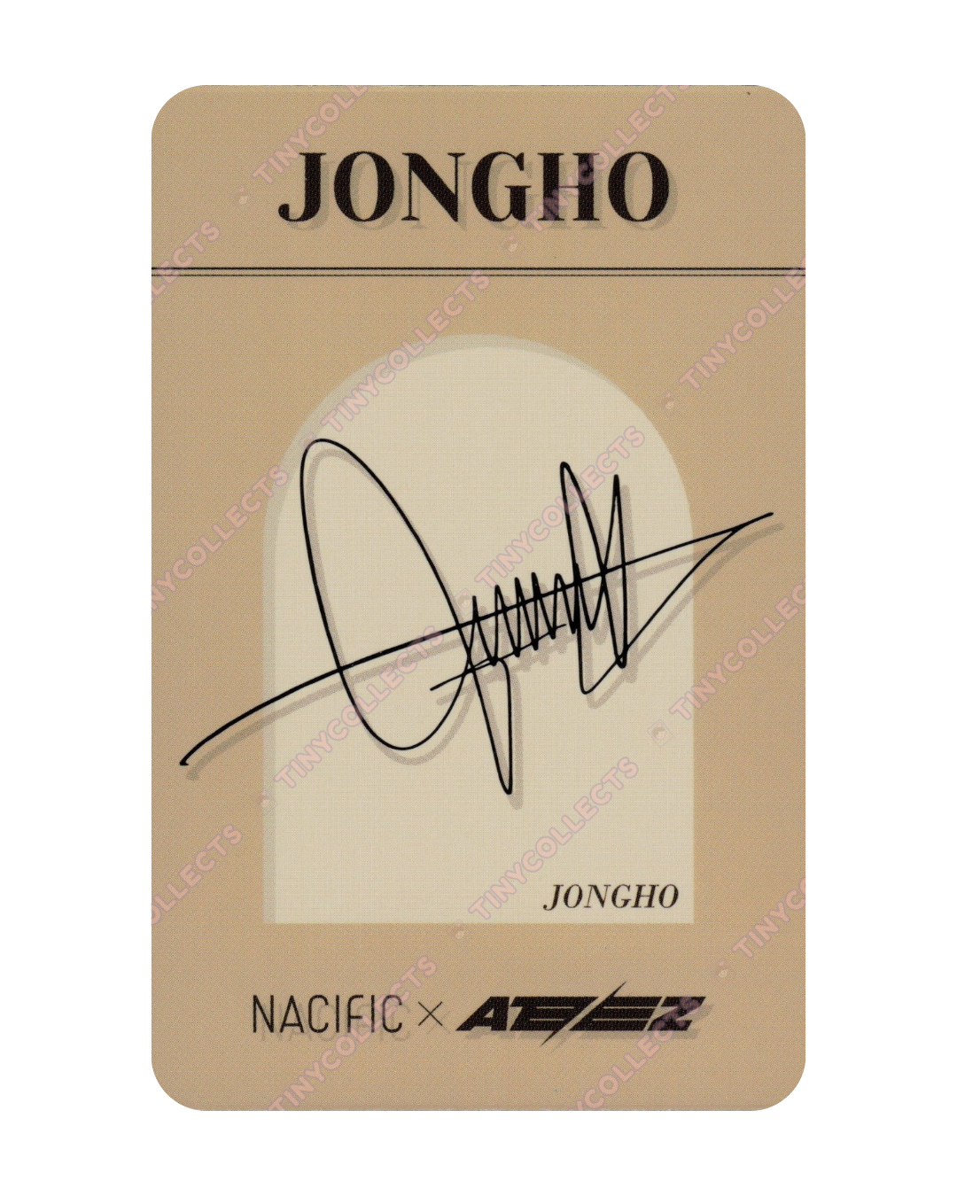 Jongho Nacific 9.1 The Masterpiece ver. Photocard ATEEZ collab