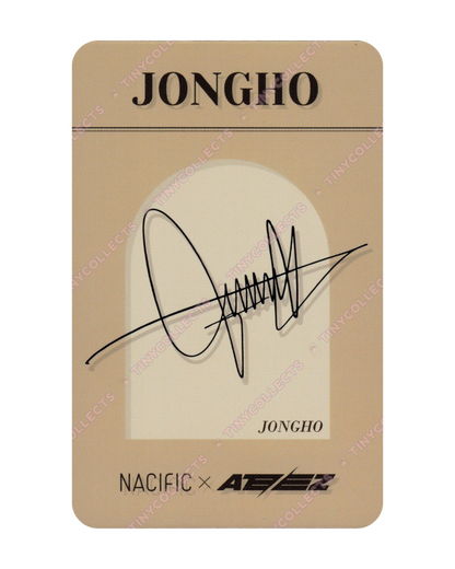 Jongho Nacific 9.1 The Masterpiece ver. Photocard ATEEZ collab