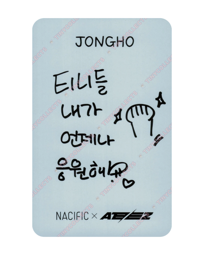 Jongho Nacific 10.1 Happy Memories ver. Photocard ATEEZ collab