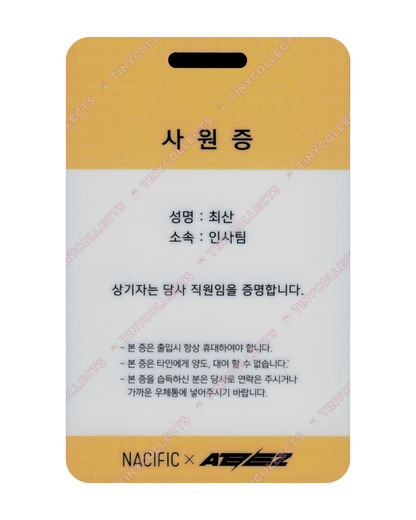 San Nacific 3.2 Office ver. ID card ATEEZ collab