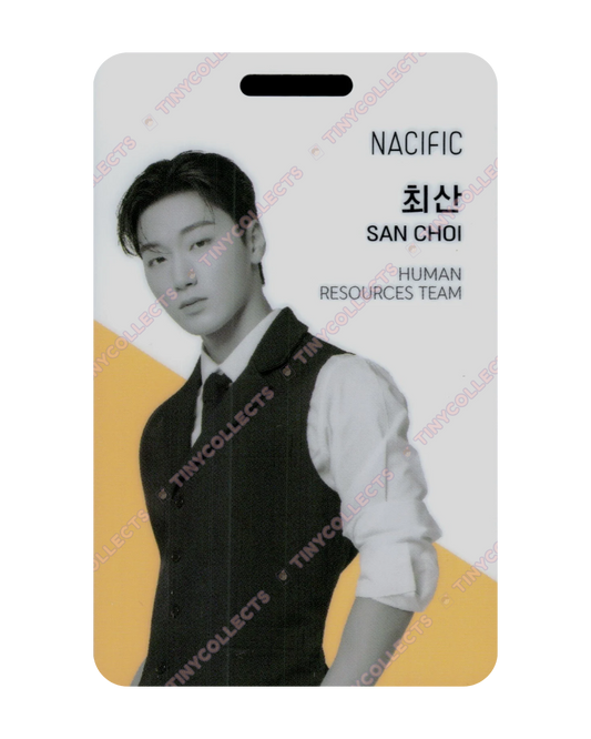 San Nacific 3.2 Office ver. ID card ATEEZ collab