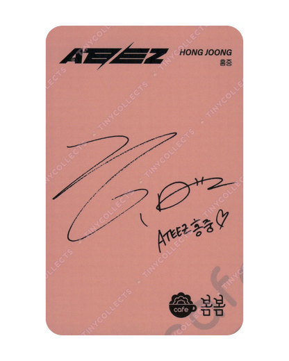 Hongjoong Cafe BomBom 1.0 collab benefit ATEEZ