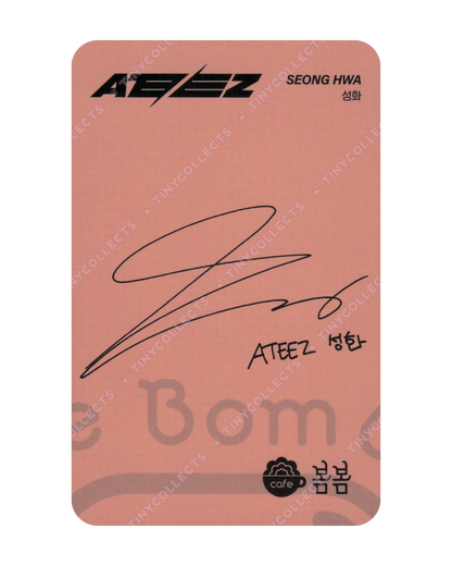 Seonghwa Cafe BomBom 1.0 collab benefit ATEEZ