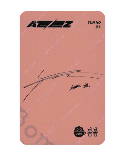 Yunho Cafe BomBom 1.0 collab benefit ATEEZ