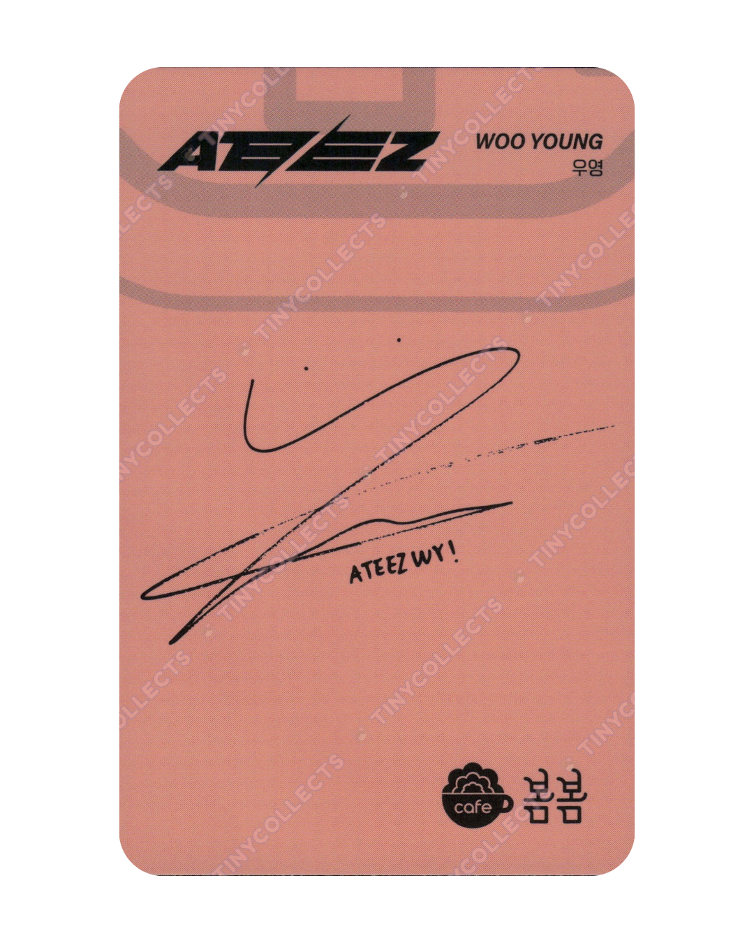 Wooyoung Cafe BomBom 1.0 collab benefit ATEEZ