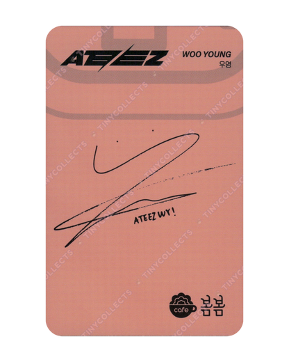 Wooyoung Cafe BomBom 1.0 collab benefit ATEEZ