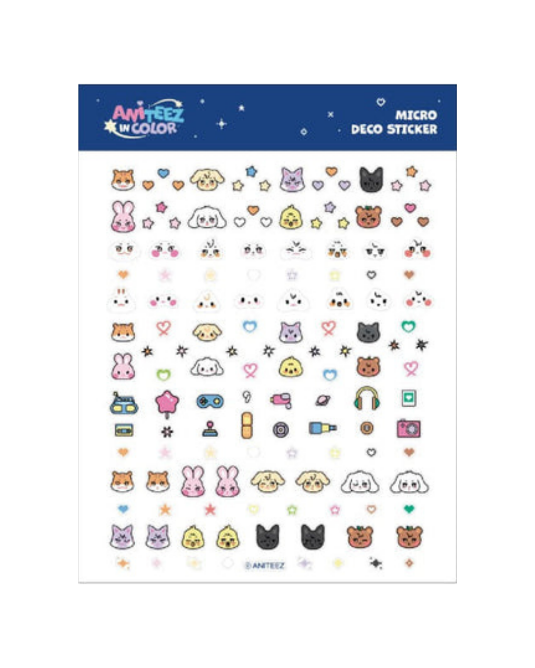 Micro Deco Sticker Merch Aniteez in Color ATEEZ