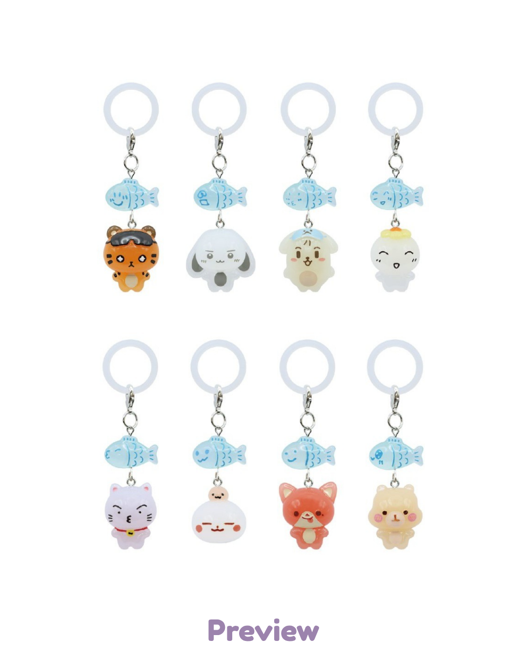 Blue Drift Lucky Fish Charm Merch 8th Anniversary Exhibition ATEEZ