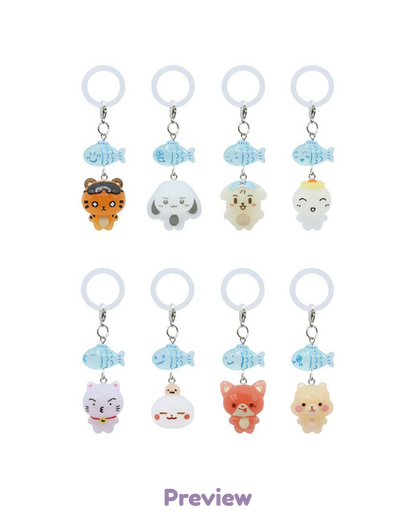 Blue Drift Lucky Fish Charm Merch 8th Anniversary Exhibition ATEEZ