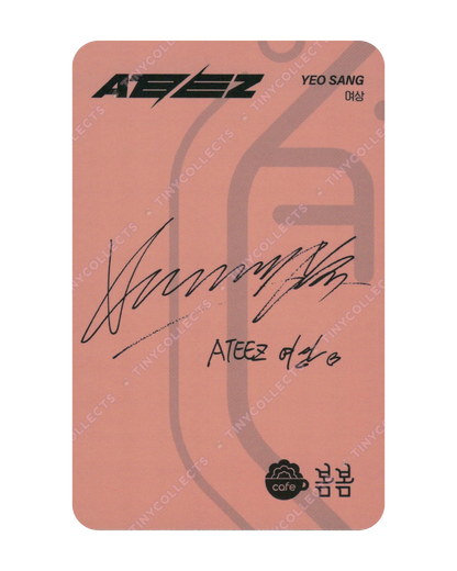 Yeosang Cafe BomBom 1.0 collab benefit ATEEZ