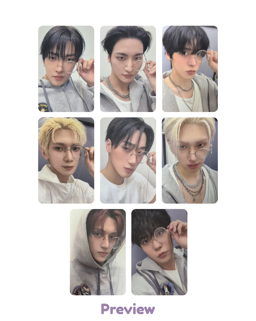 Set/OT8 Makestar 5.1 Coolteez ver. fansign benefit Golden Hour part 4 ATEEZ