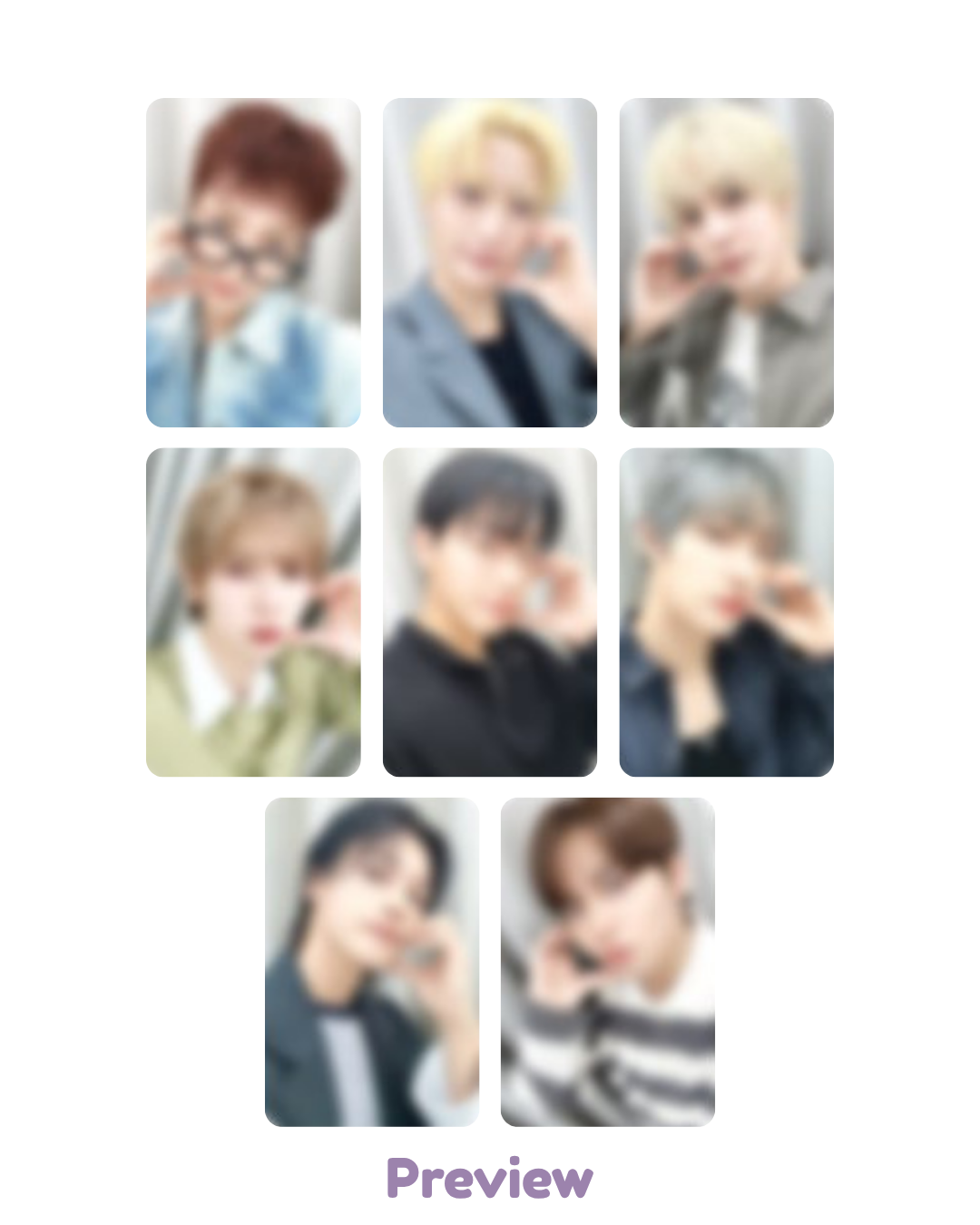 Set/OT8 Whosfan 1.0 Cheek Heart ver. POB Golden Hour part 5 ATEEZ