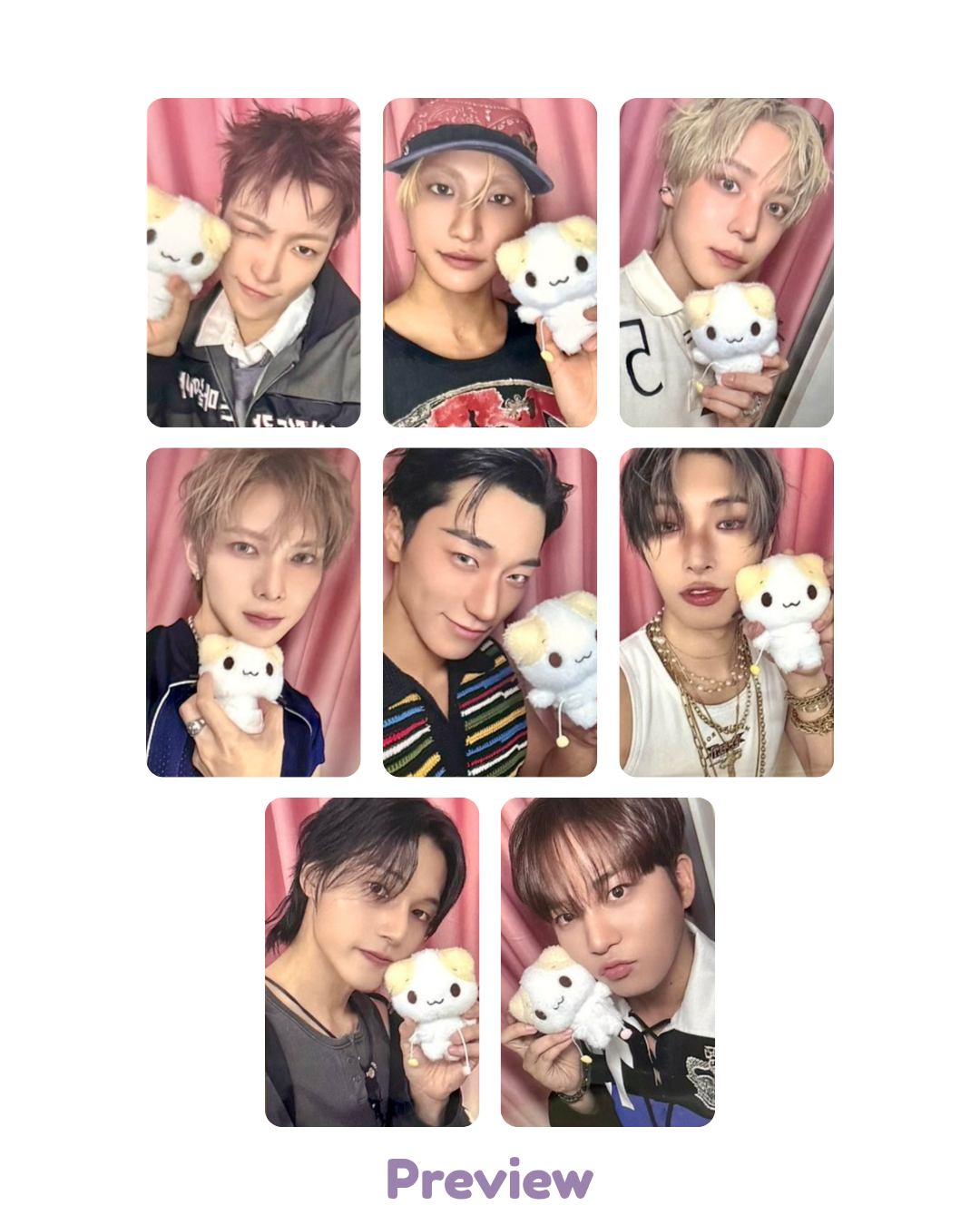 Set/OT8 Soundwave Lucky Draw 1.1 Nyangie ver. Pop-up Golden Hour part 5 ATEEZ