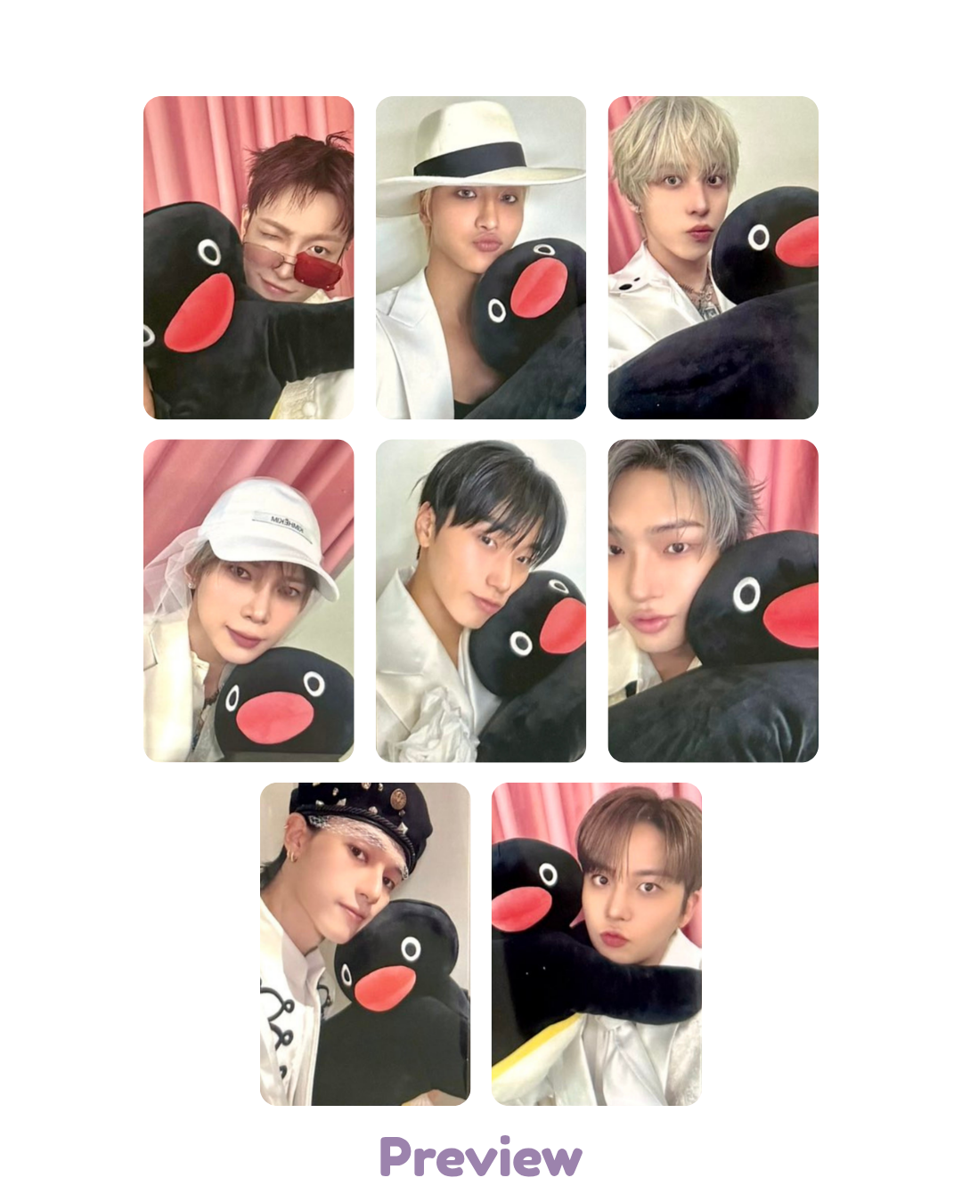 Set/OT8 Soundwave Lucky Draw 1.2 Penguin Friend ver. Pop-up Golden Hour part 5 ATEEZ