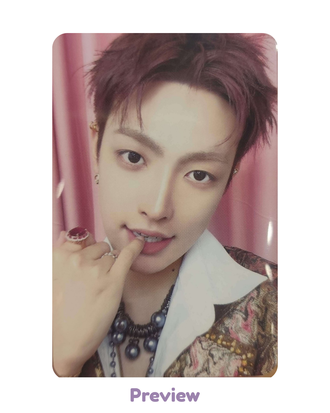 Hongjoong Soundwave Trading Card ver. 3 Pop-up Golden Hour part 5 ATEEZ