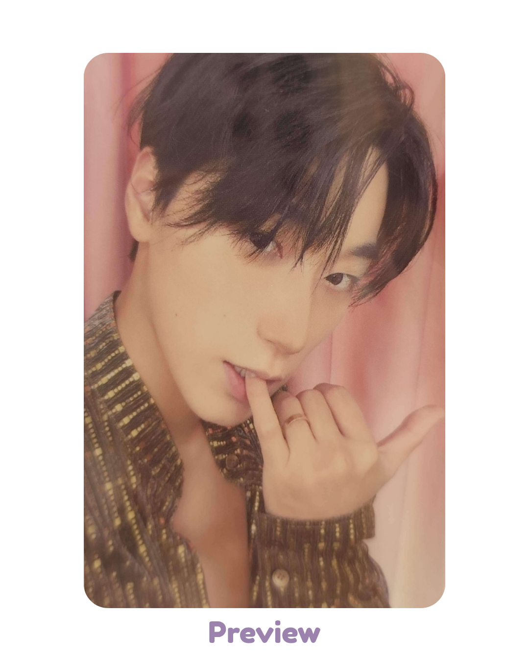 San Soundwave Trading Card ver. 3 Pop-up Golden Hour part 5 ATEEZ