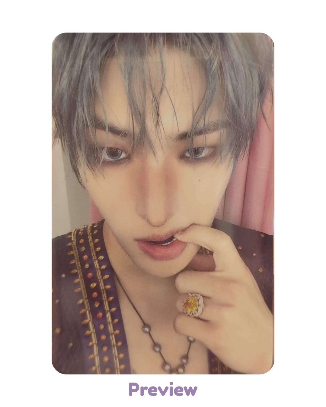 Mingi Soundwave Trading Card ver. 3 Pop-up Golden Hour part 5 ATEEZ