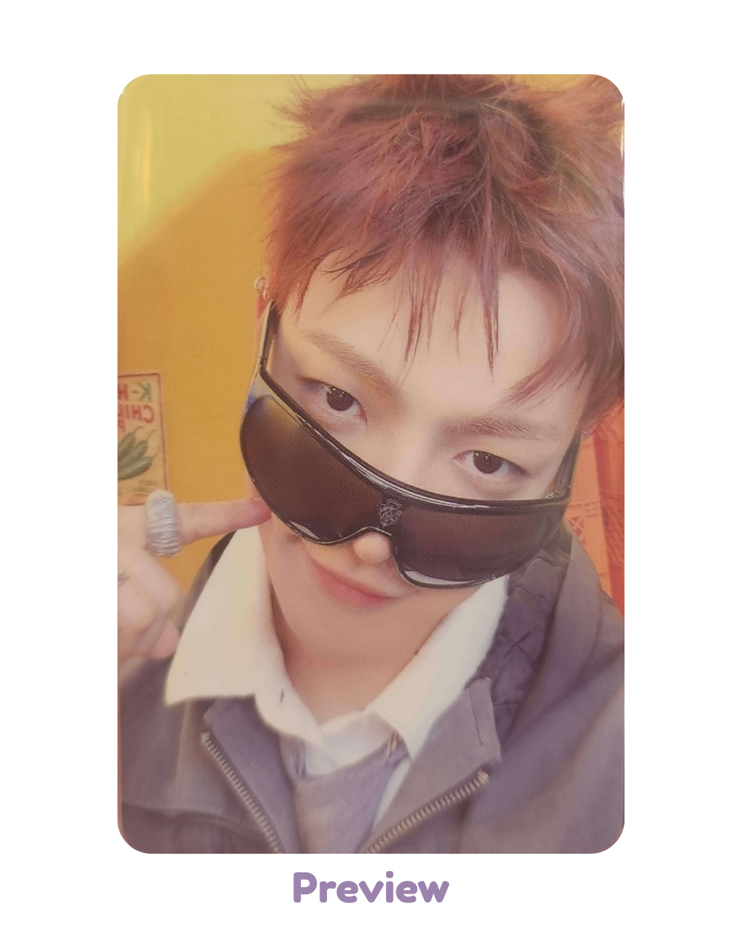 Hongjoong Soundwave Trading Card ver. 1 Pop-up Golden Hour part 5 ATEEZ