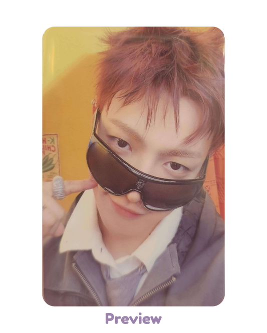 Hongjoong Soundwave Trading Card ver. 1 Pop-up Golden Hour part 5 ATEEZ