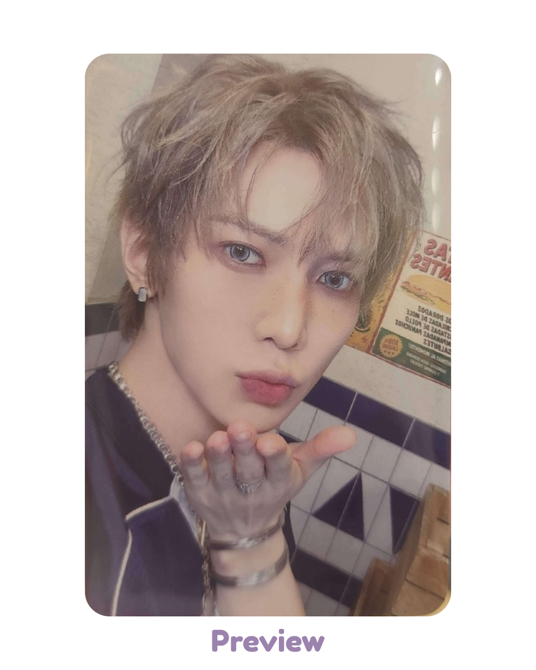 Yeosang Soundwave Trading Card ver. 1 Pop-up Golden Hour part 5 ATEEZ