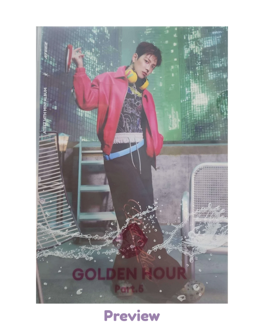 Set/OT8 Soundwave L Holder Photo Set merch Pop-up Golden Hour part 5 ATEEZ