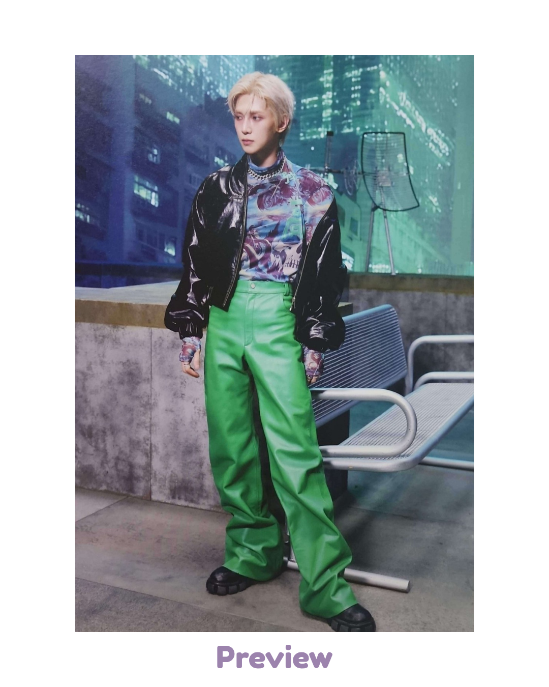 Yeosang Soundwave L Holder Photo Set merch Pop-up Golden Hour part 5 ATEEZ