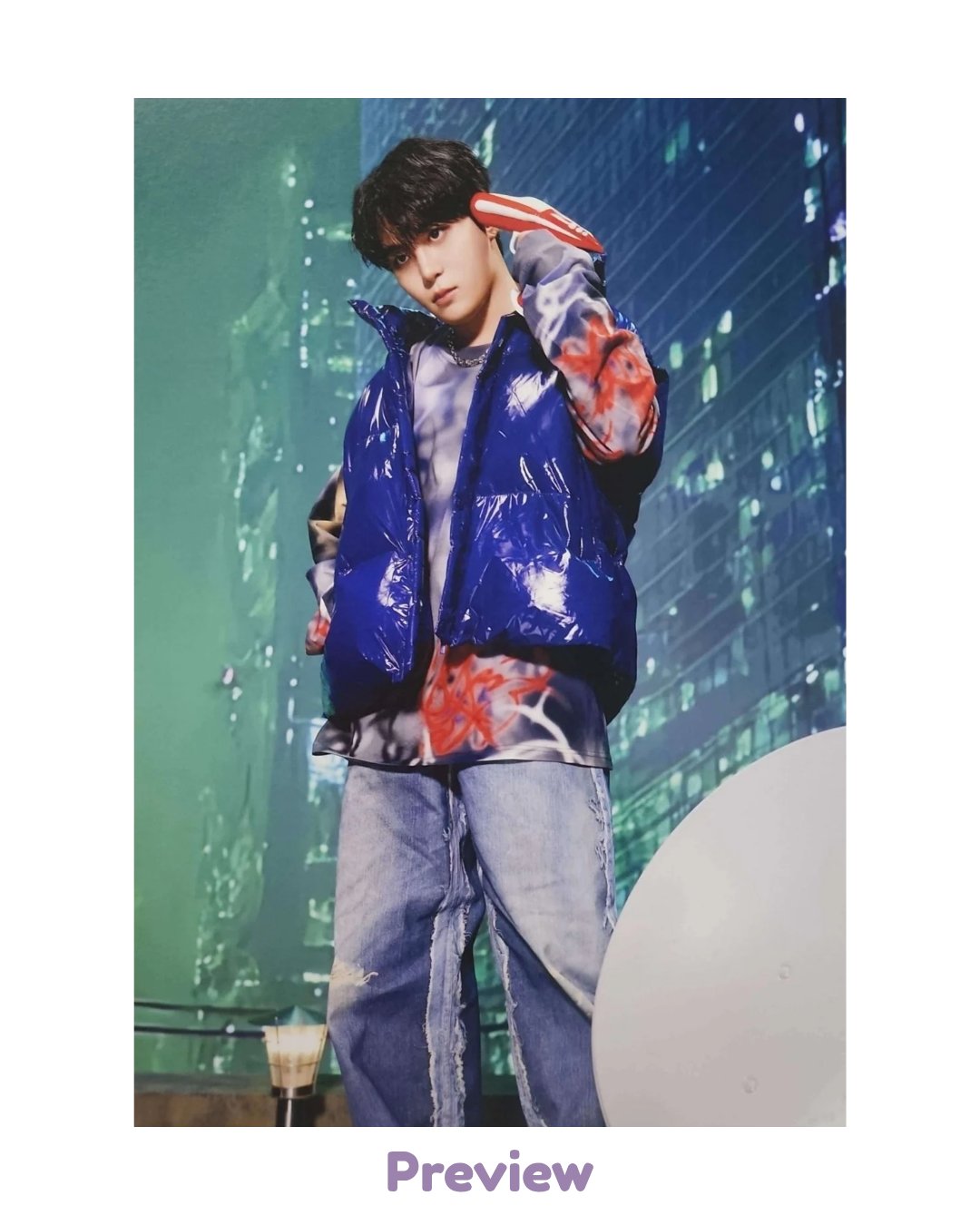 Jongho Soundwave L Holder Photo Set merch Pop-up Golden Hour part 5 ATEEZ