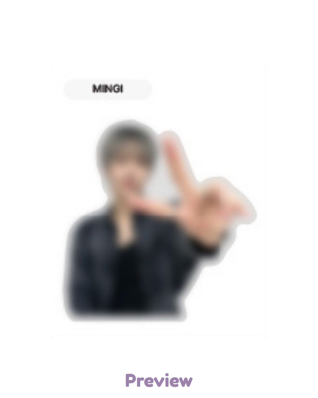Mingi Apple Music Lucky Draw 1.2 Sticker ver. Golden Hour part 5 ATEEZ