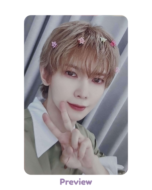Yeosang Makestar Lucky Draw 1.2 Hair Clip ver. Golden Hour part 5 ATEEZ