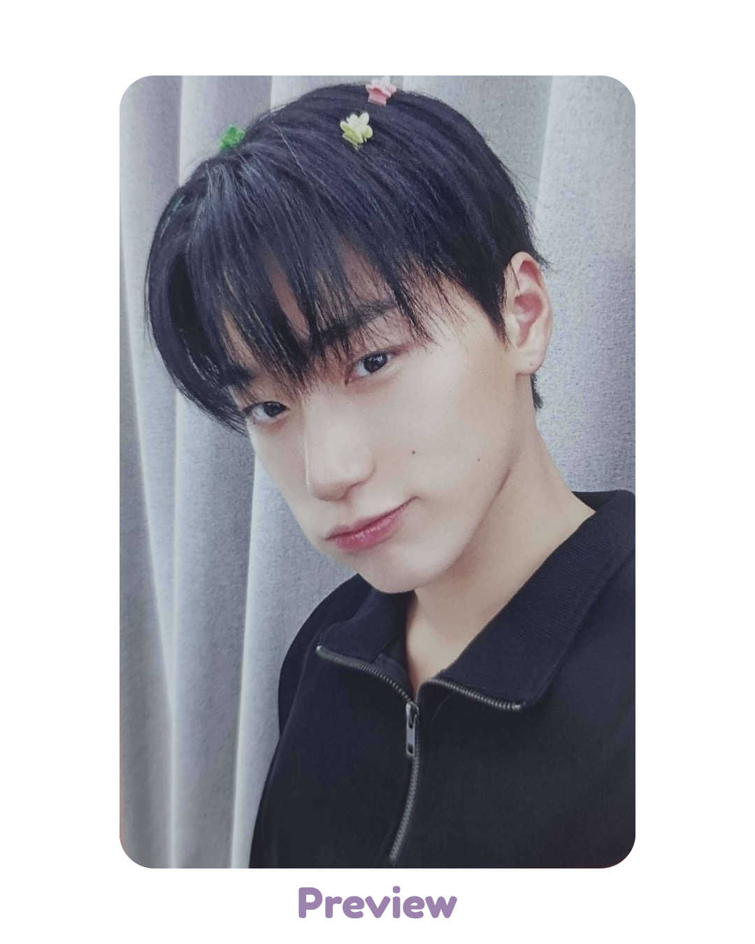 San Makestar Lucky Draw 1.2 Hair Clip ver. Golden Hour part 5 ATEEZ