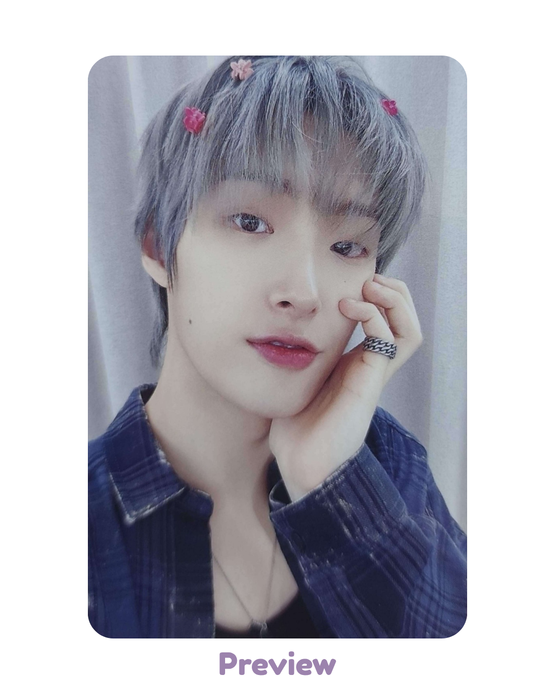 Mingi Makestar Lucky Draw 1.2 Hair Clip ver. Golden Hour part 5 ATEEZ