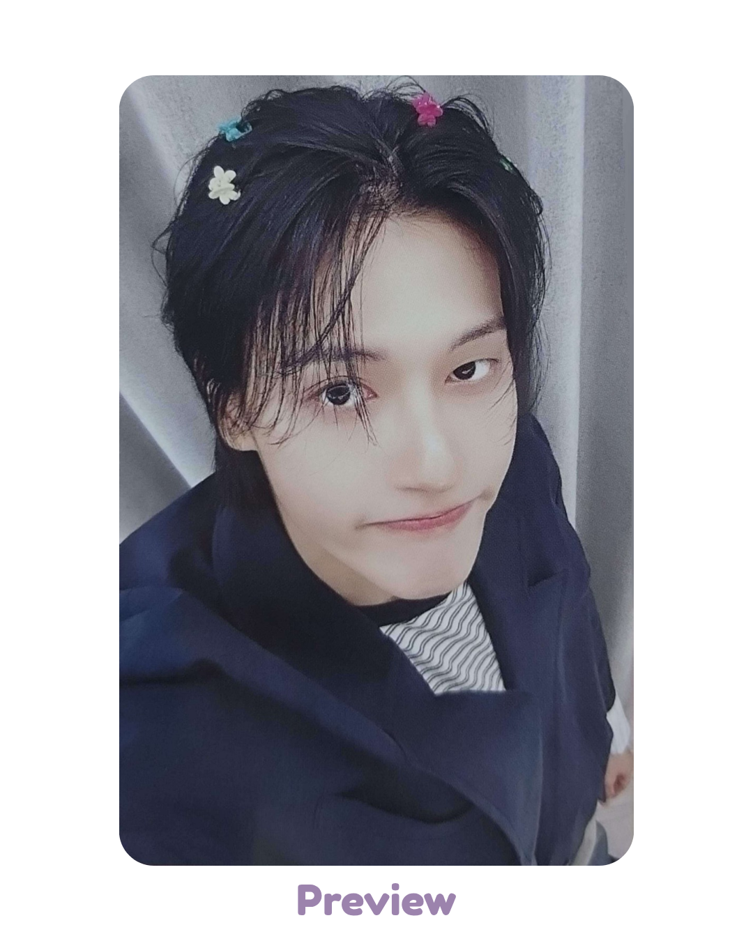 Wooyoung Makestar Lucky Draw 1.2 Hair Clip ver. Golden Hour part 5 ATEEZ