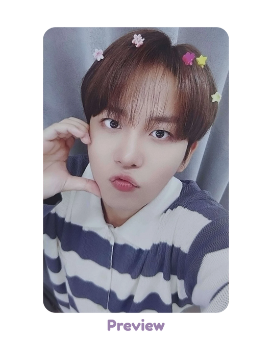 Jongho Makestar Lucky Draw 1.2 Hair Clip ver. Golden Hour part 5 ATEEZ