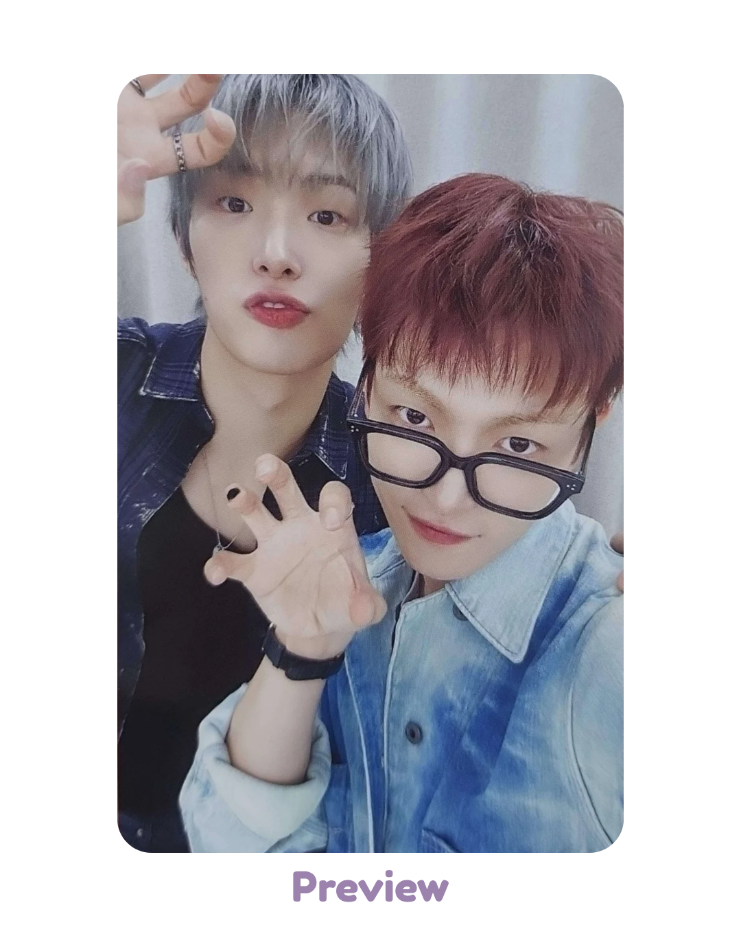 Hongjoong Mingi Makestar Lucky Draw 1.3 unit ver. Golden Hour part 5 ATEEZ