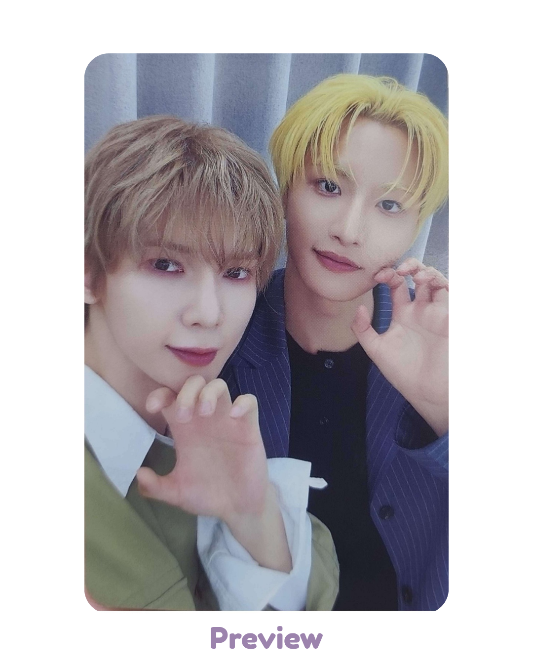 Seonghwa Yeosang Makestar Lucky Draw 1.3 unit ver. Golden Hour part 5 ATEEZ