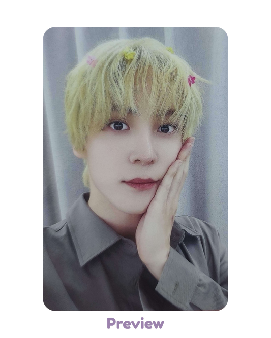Yunho Makestar Lucky Draw 1.2 Hair Clip ver. Golden Hour part 5 ATEEZ