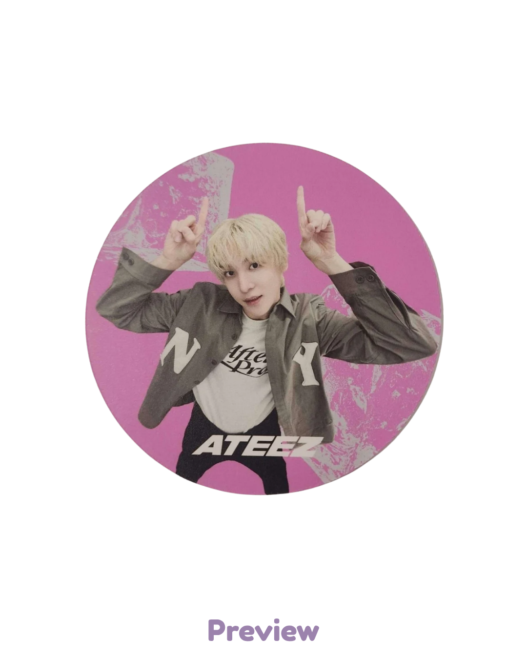 Yunho Apple Music/Offik Cafe Event 1.2 Coaster ver. Golden Hour part 5 ATEEZ