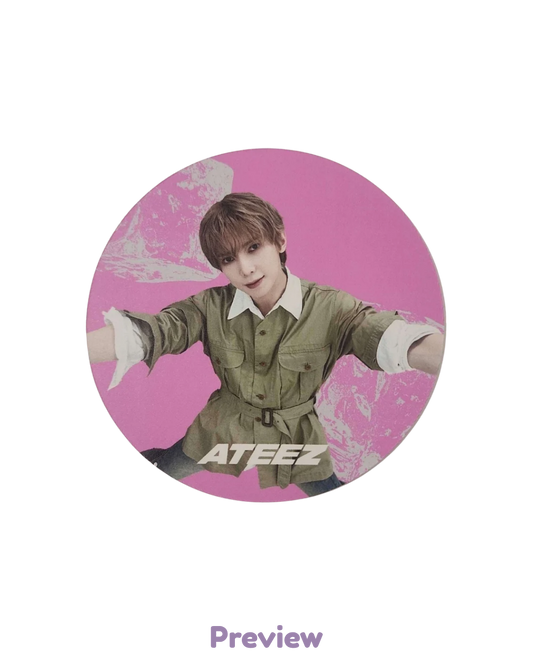 Yeosang Apple Music/Offik Cafe Event 1.2 Coaster ver. Golden Hour part 5 ATEEZ