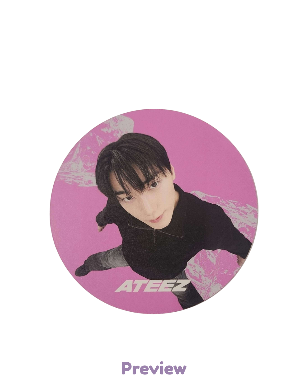 San Apple Music/Offik Cafe Event 1.2 Coaster ver. Golden Hour part 5 ATEEZ