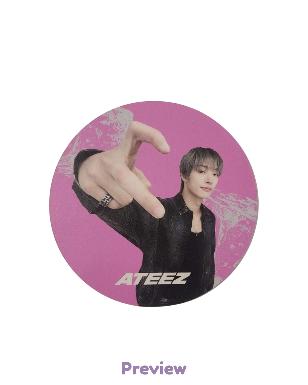 Mingi Apple Music/Offik Cafe Event 1.2 Coaster ver. Golden Hour part 5 ATEEZ