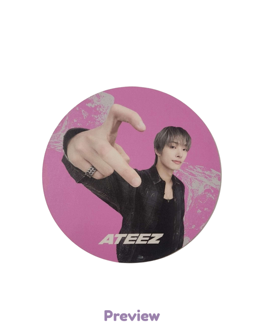 Mingi Apple Music/Offik Cafe Event 1.2 Coaster ver. Golden Hour part 5 ATEEZ