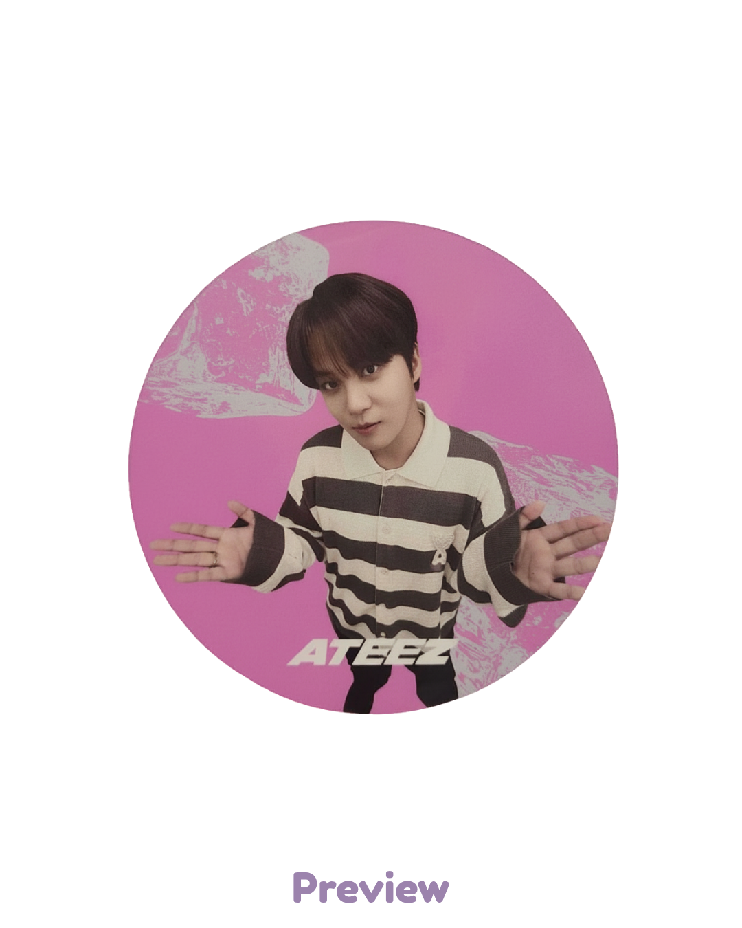 Jongho Apple Music/Offik Cafe Event 1.2 Coaster ver. Golden Hour part 5 ATEEZ