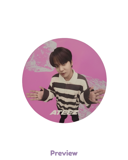 Jongho Apple Music/Offik Cafe Event 1.2 Coaster ver. Golden Hour part 5 ATEEZ