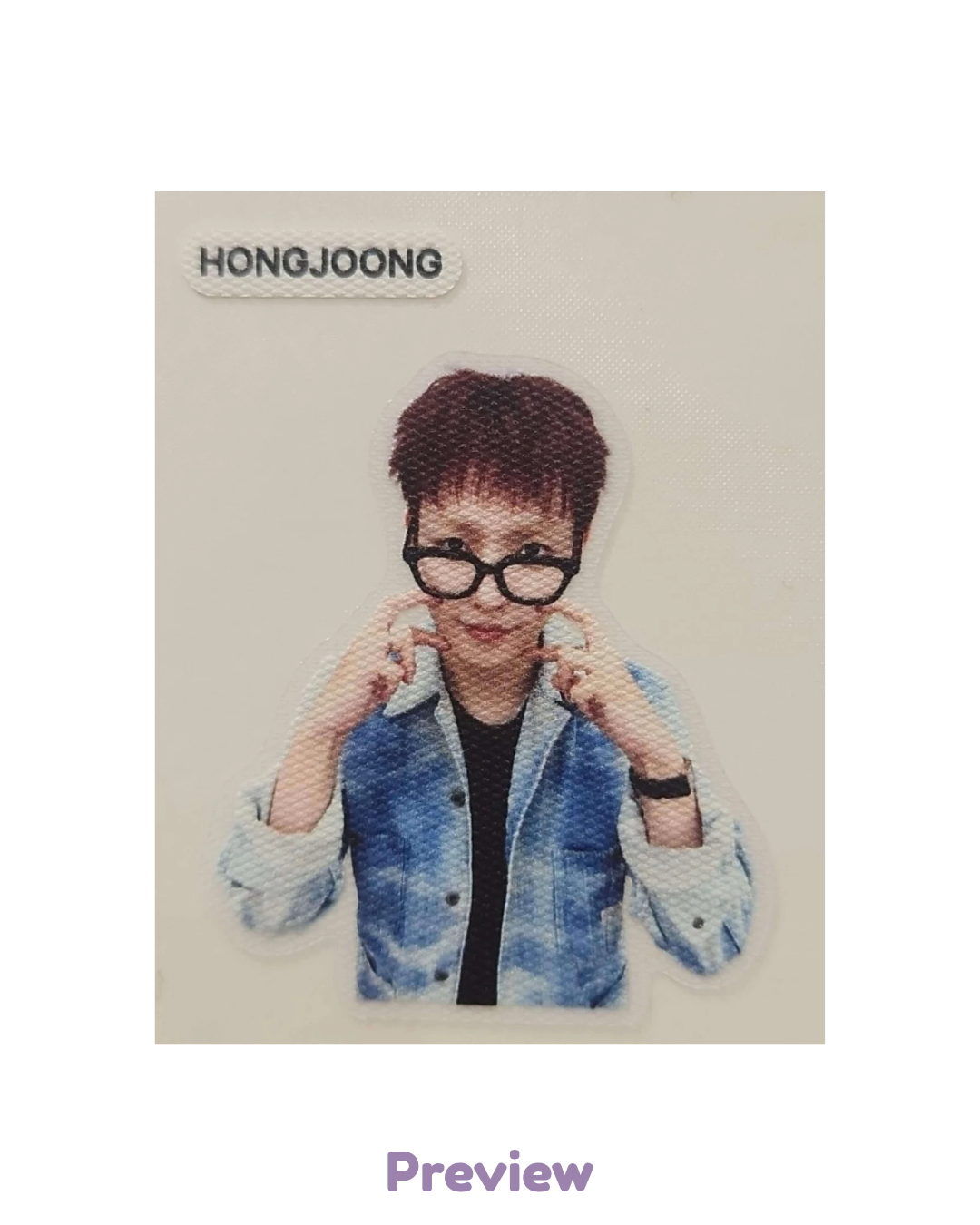 Hongjoong Apple Music Lucky Draw 1.2 Sticker ver. Golden Hour part 5 ATEEZ