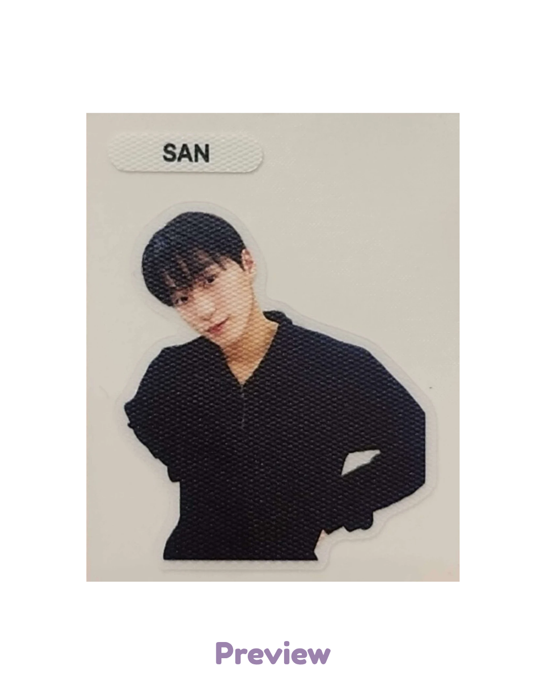 San Apple Music Lucky Draw 1.2 Sticker ver. Golden Hour part 5 ATEEZ
