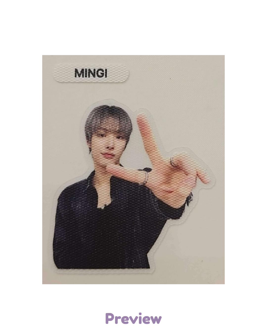 Mingi Apple Music Lucky Draw 1.2 Sticker ver. Golden Hour part 5 ATEEZ