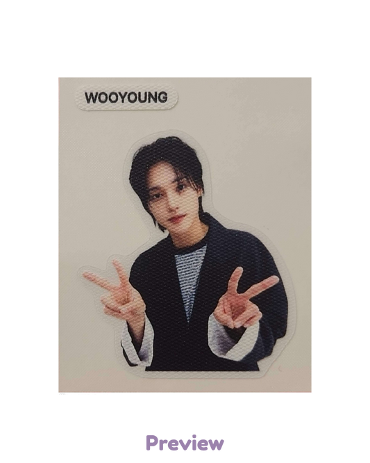Wooyoung Apple Music Lucky Draw 1.2 Sticker ver. Golden Hour part 5 ATEEZ